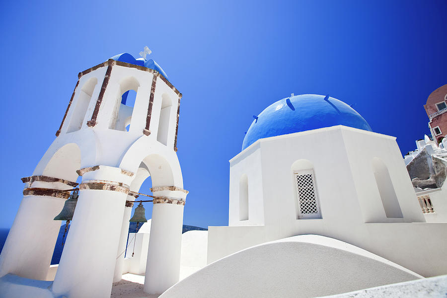 Santorini Famous Churches #1 Photograph by Mbbirdy