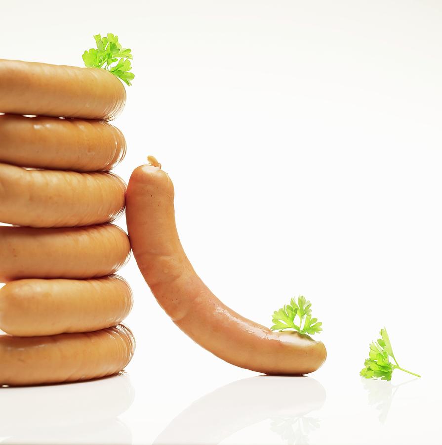 Sausages In A Natural Casing #1 Photograph by Foodfoto Kln