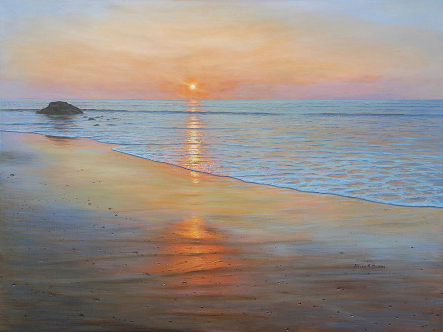 Sunset Painting - Scarborough #1 by Bruce Dumas