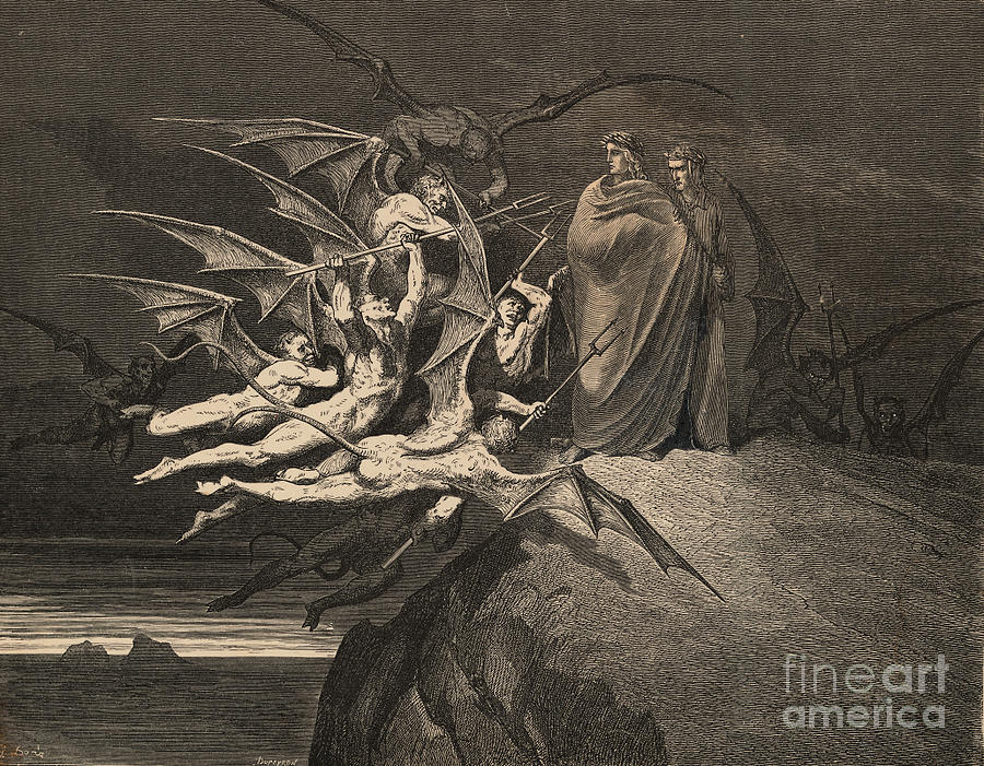 Scene From Dantes Inferno by Bettmann