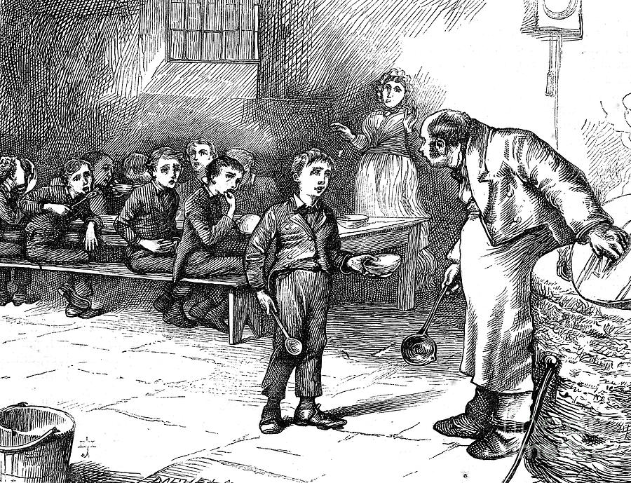 Scene From Oliver Twist By Charles #1 Drawing by Print Collector