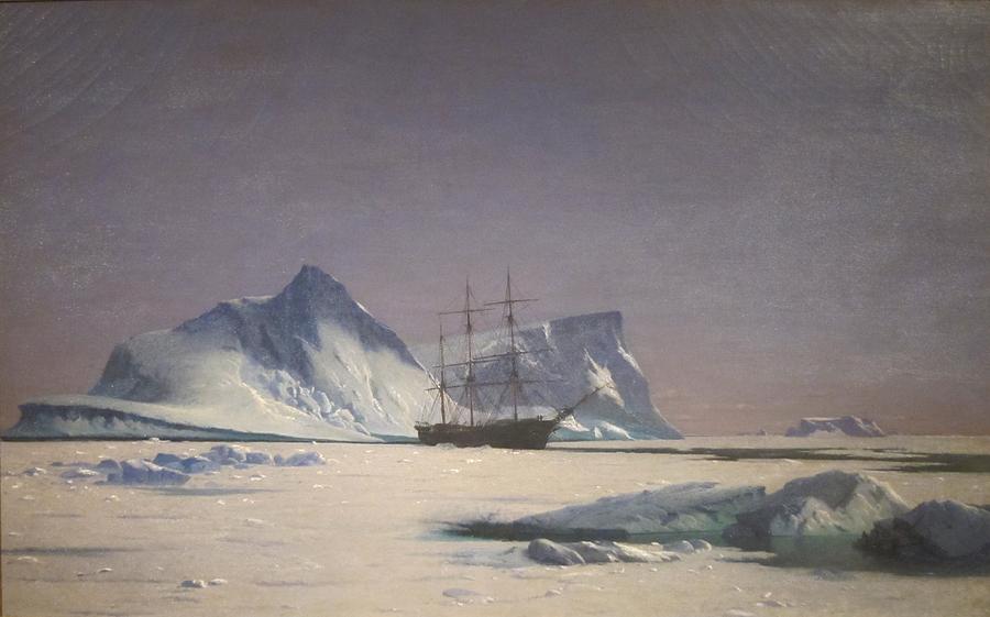 Scene in the Arctic  #1 Painting by William Bradford