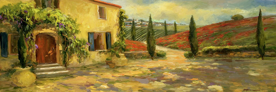Scenic Italy V #1 Painting by Allayn Stevens