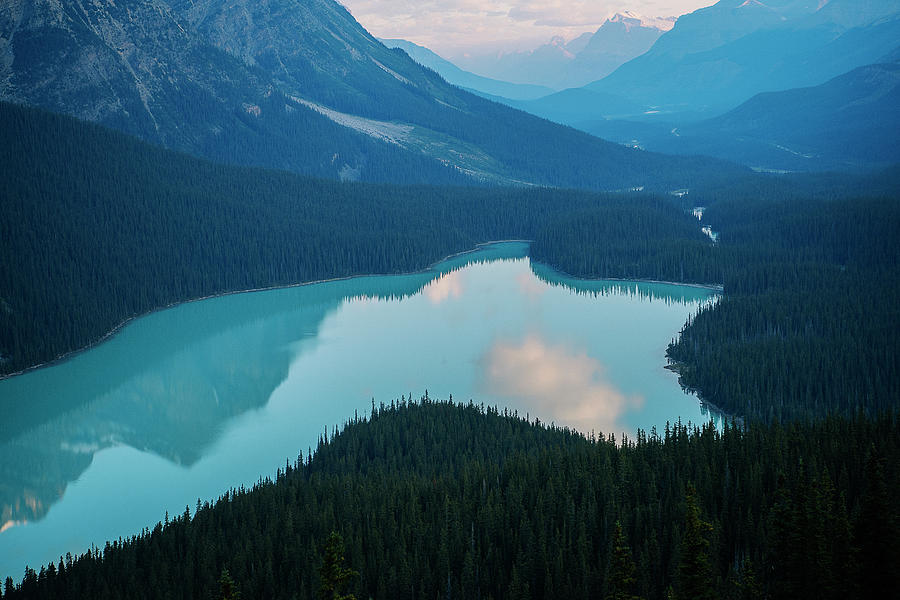 Scenic View Of Mountain Lake At Banff #1 Photograph by Panoramic Images