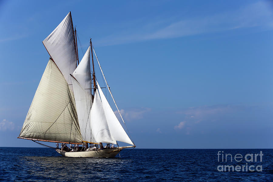 Schooner Sailing Ship Photograph by Kevin Miller - Fine Art America