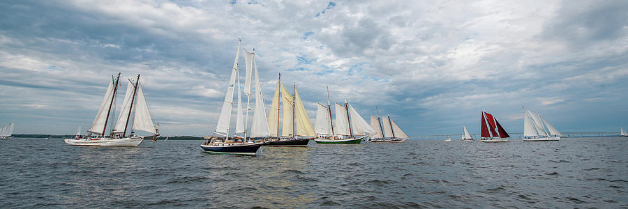 Schooners at the Start #1 Photograph by Mark Duehmig