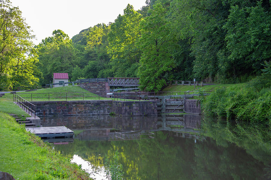 Schuylkill Canal - Mont Clare Lock 60  #1 Photograph by Bill Cannon