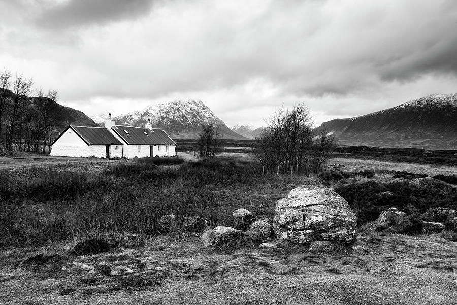 Scotland, Glencoe, Black Rock Cottage #1 Digital Art by Jordan Banks