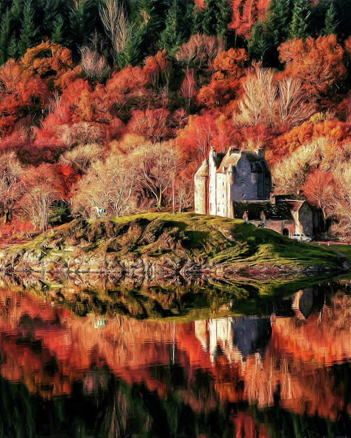 Austin Painting - Scottish Autumn by Troy Caperton