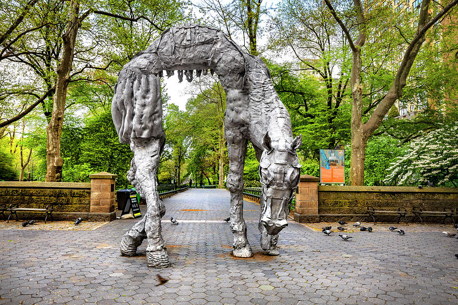 Sculpture, Central Park, Nyc 1 Digital Art by Claudia Uripos Fine