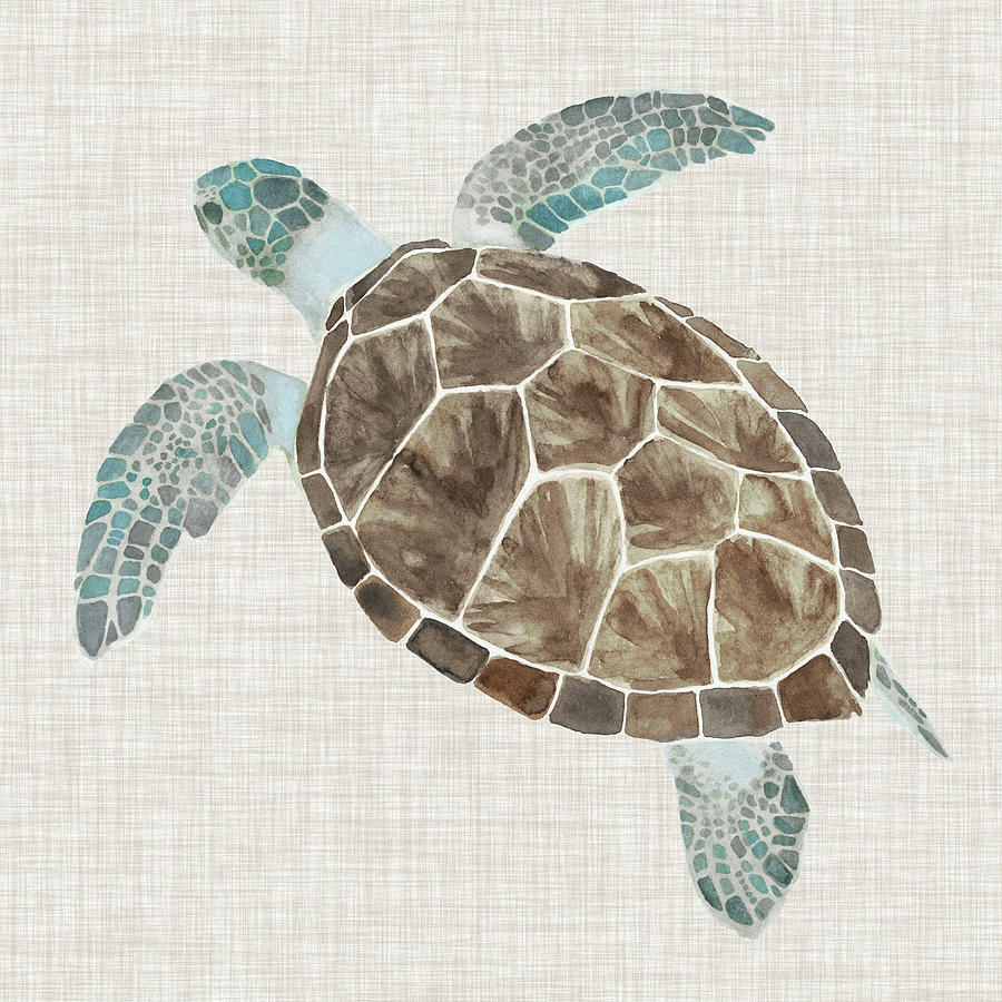 Sea Turtle II #1 Painting by Naomi Mccavitt