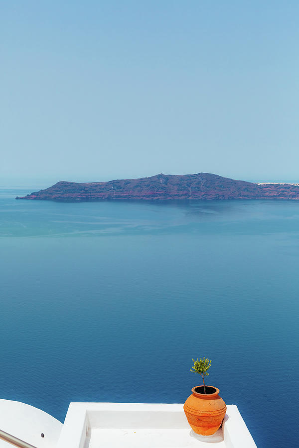 Sea View In  Santorini, Greece #1 Photograph by Deimagine