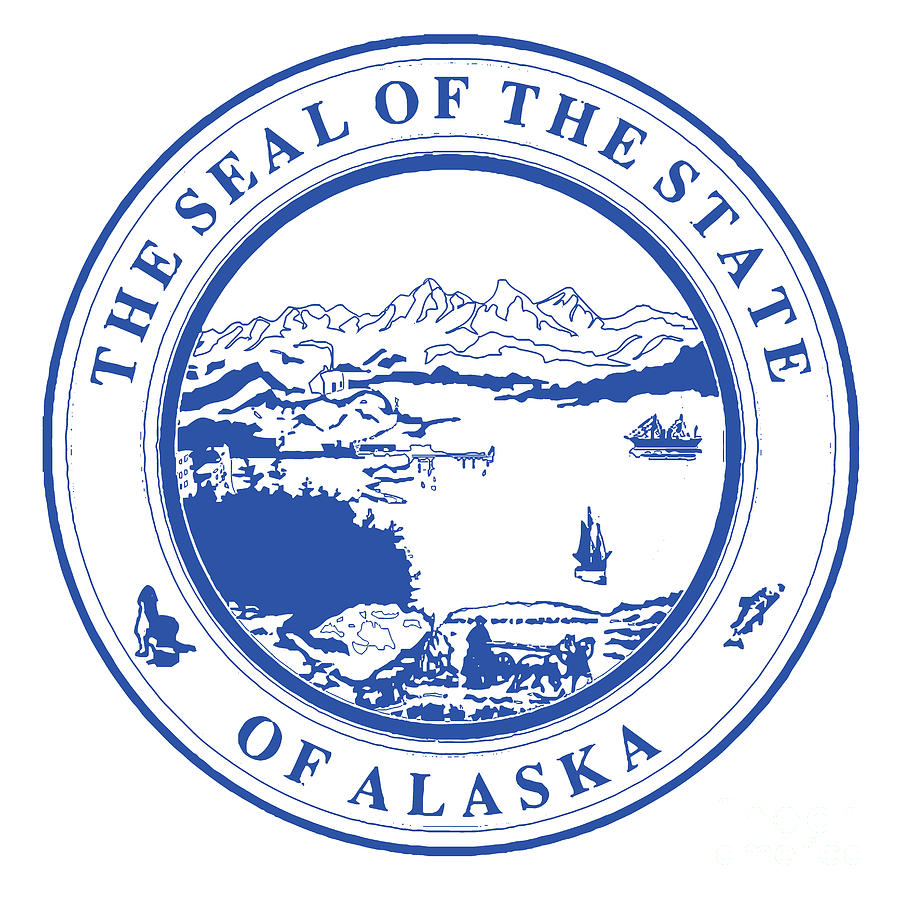 Seal of the state of Alaska Digital Art by Bigalbaloo Stock - Fine Art ...