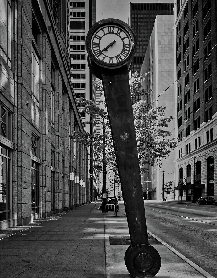 Seattle Street Clock #1 Photograph by Mountain Dreams