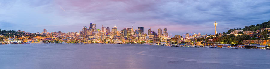 Seattle Photograph - Seattle, Washington, Usa Skyline #1 by Sean Pavone