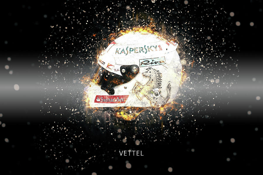 Sebastian Vettel #1 Digital Art by Airpower Art