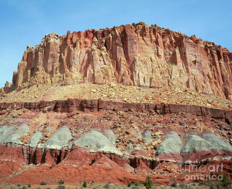 Sedimentary Cliff Strata #1 Photograph by Simon Fraser/science Photo Library