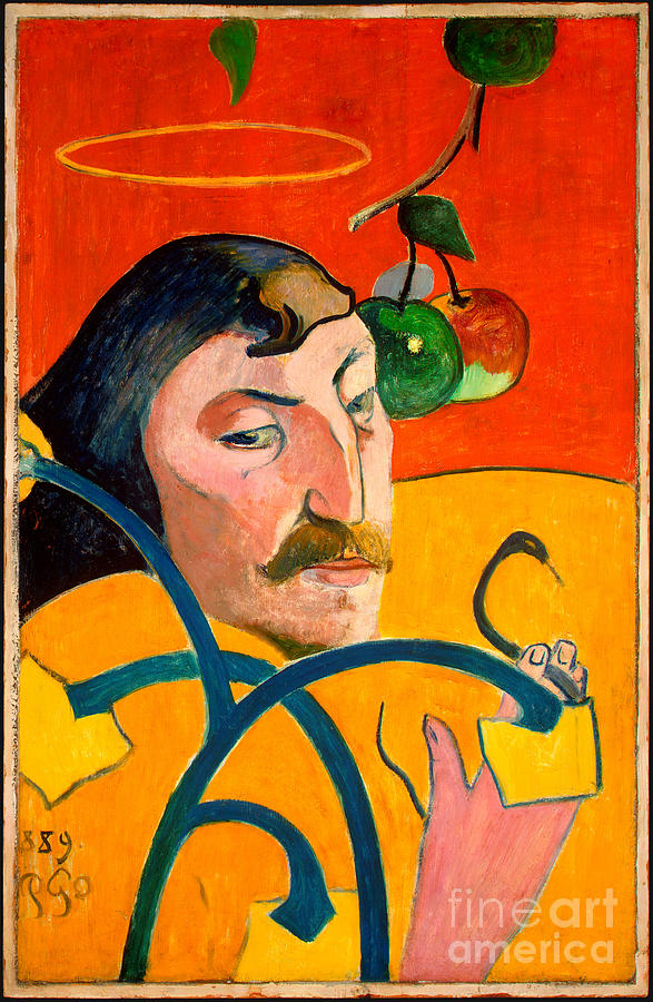 Self-portrait. Artist Gauguin, Paul #1 Drawing by Heritage Images