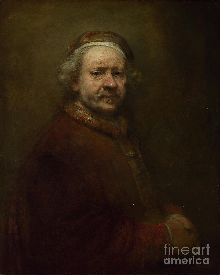 Rembrandt Self Portrait Painting By Rembrandt