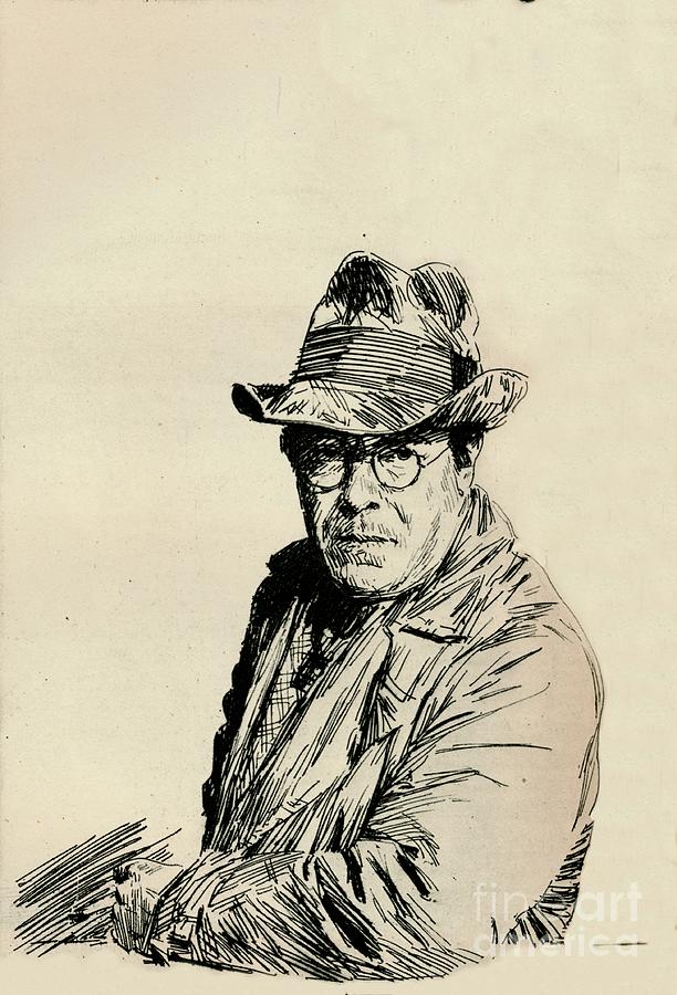 Self Portrait #1 Drawing by Print Collector