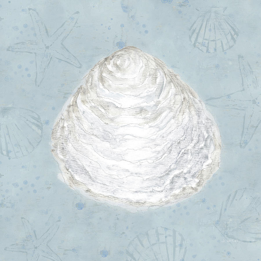 Blue Painting - Serene Shells I #1 by James Wiens