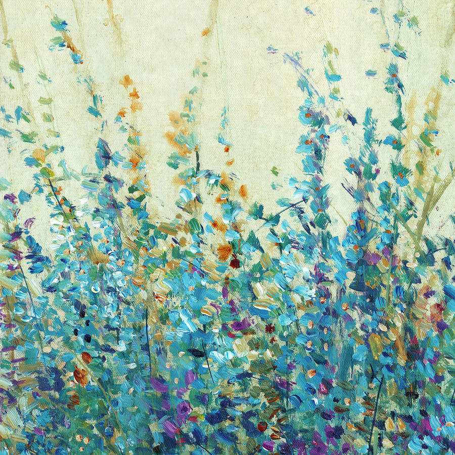 Flower Painting - Shades Of Blue II #1 by Tim Otoole