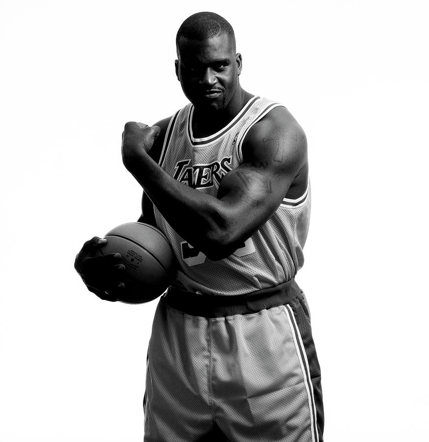 Los Angeles Lakers Photograph - Shaquille Oneal Portrait Session #1 by Bob Berg
