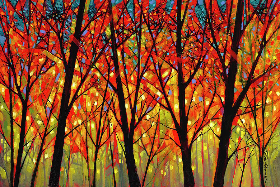 Fall Painting - Shards of September by Ford Smith