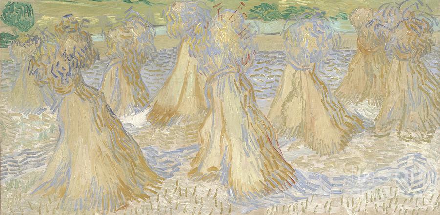 Sheaves Of Wheat, July 1890 Painting by Vincent Van Gogh