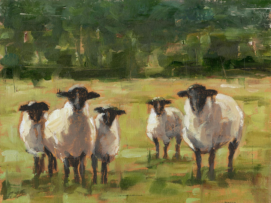 Animal Painting - Sheep Family I #1 by Ethan Harper