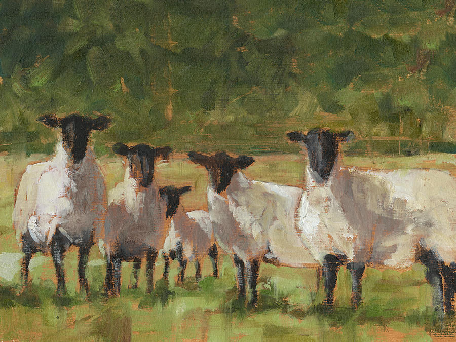 Sheep Family II #1 Painting by Ethan Harper