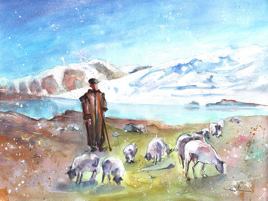 Shepherd In The Atlas Mountains #1 Painting by Miki De Goodaboom
