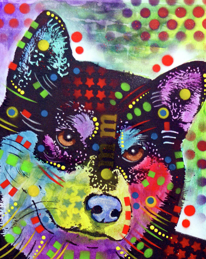 Animal Mixed Media - Shiba Inu #1 by Dean Russo
