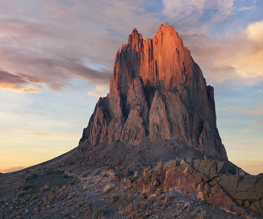 Ship Rock, Basalt Core Of Extinct Volcano, New Mexico #1 Photograph by Tim Fitzharris