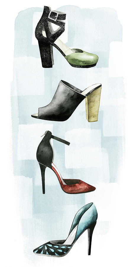 Fashion Painting - Shoe Lover II #1 by Grace Popp