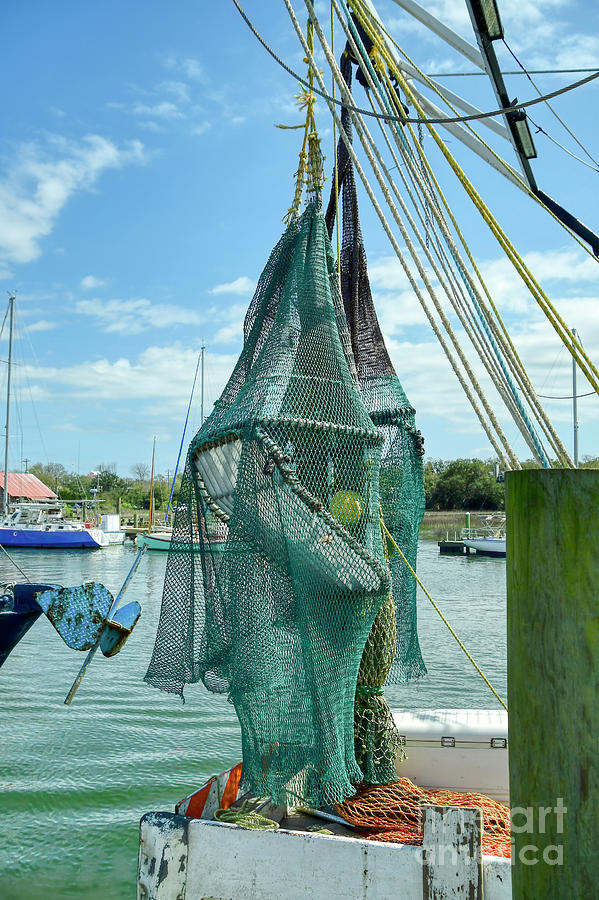 Shrimping Nets #1 Photograph by Kathy Baccari