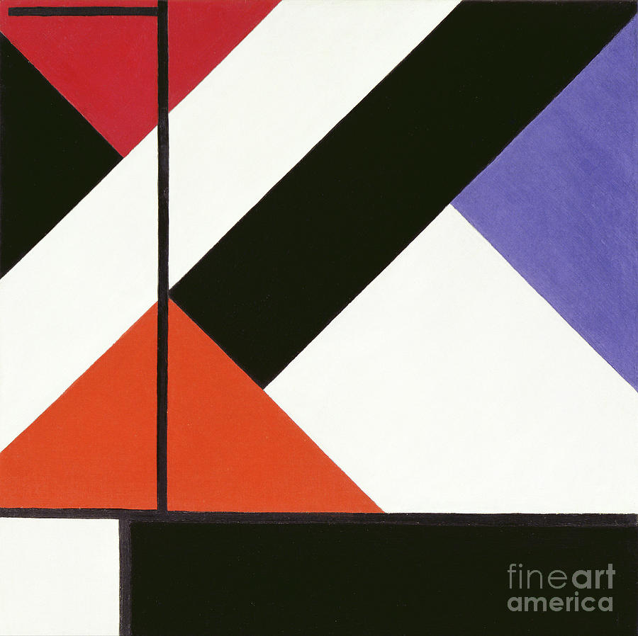 Simultaneous Counter Composition Painting by Theo Van Doesburg