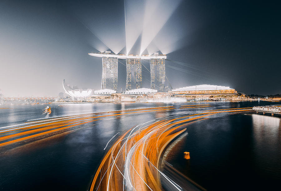Singapore Bay #1 Photograph by Carmine Chiriac