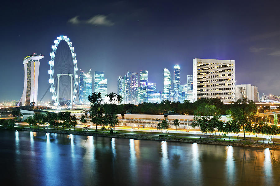 Singapore Panorama #1 Photograph by Tomml
