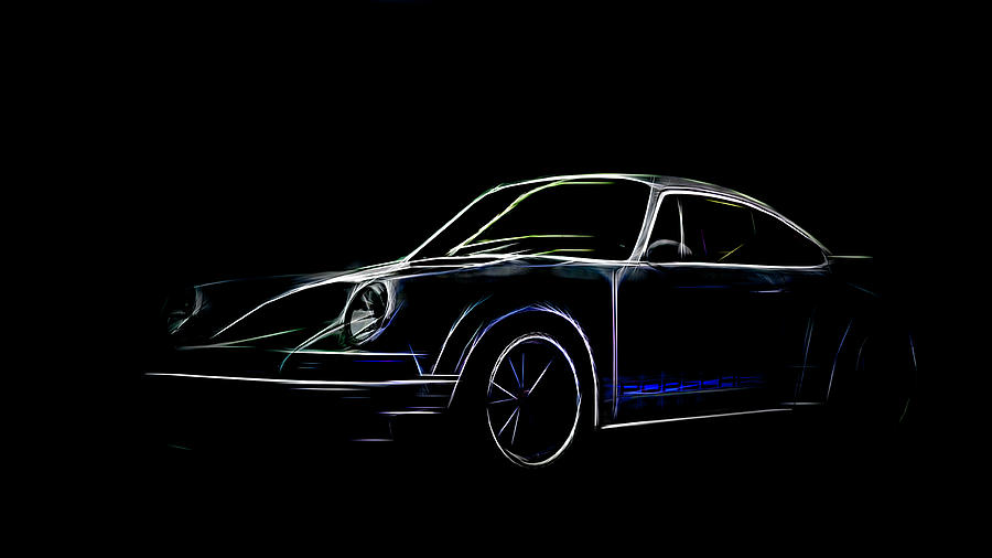 Singer DLS Porsche 911 #1 Digital Art by Roger Lighterness