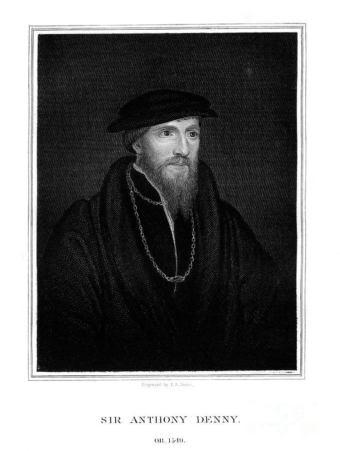 Sir Anthony Denny, Courtier Of Henry #1 Drawing by Print Collector