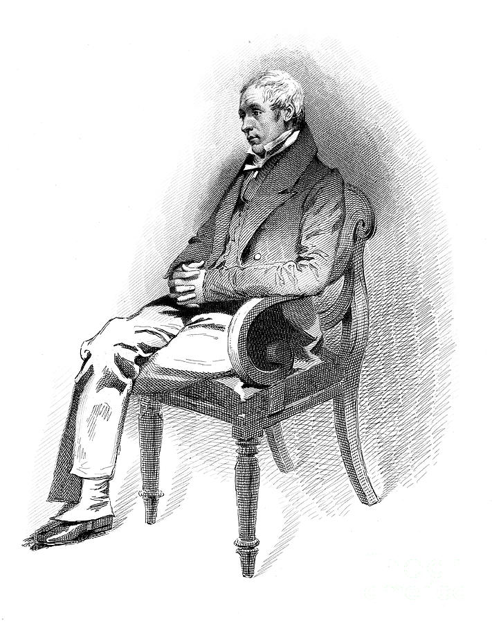 Sir David Brewster, 19th Century #1 Drawing by Print Collector