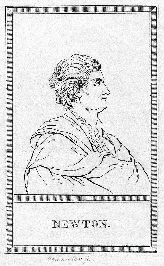 Sir Isaac Newton, English #1 Drawing by Print Collector