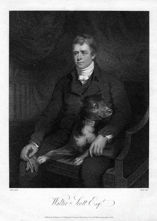 Sir Walter Scott, 1st Baronet, Prolific #1 Drawing by Print Collector
