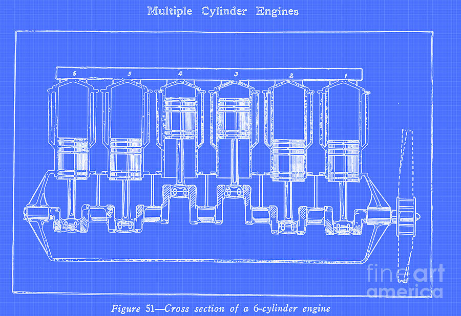 Six Cylinder Engine #1 Photograph by Photostock-israel/science Photo Library Six Cylinder Engine #1 Photograph by Photostock-israel/science Photo Library