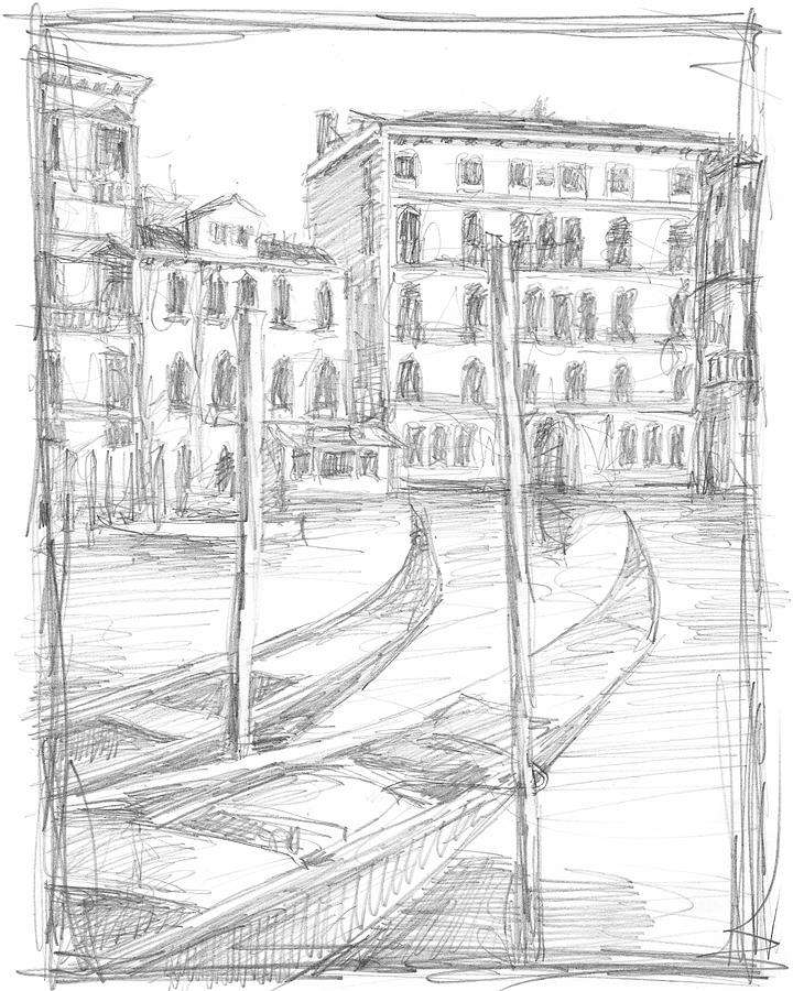 Landscape Painting - Sketches Of Venice IIi #1 by Ethan Harper