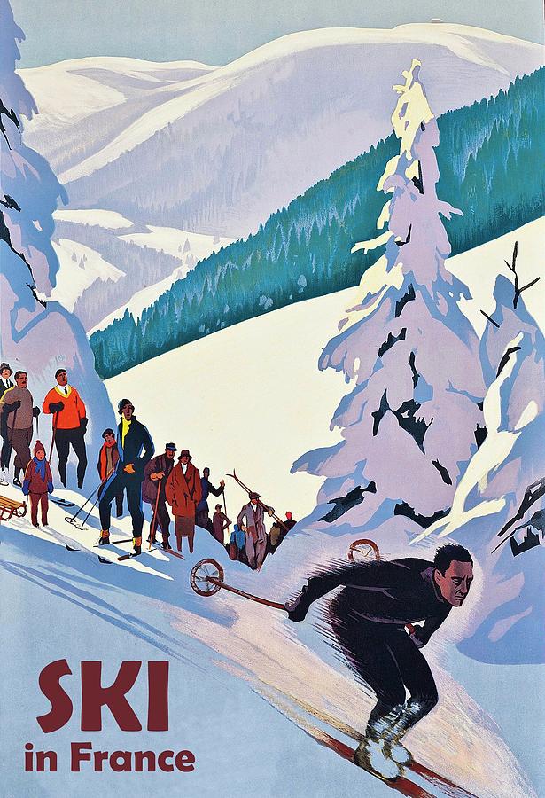 Ski in France #1 Digital Art by Long Shot
