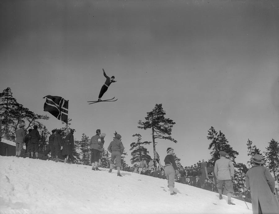 Ski Jump #1 Photograph by Fox Photos