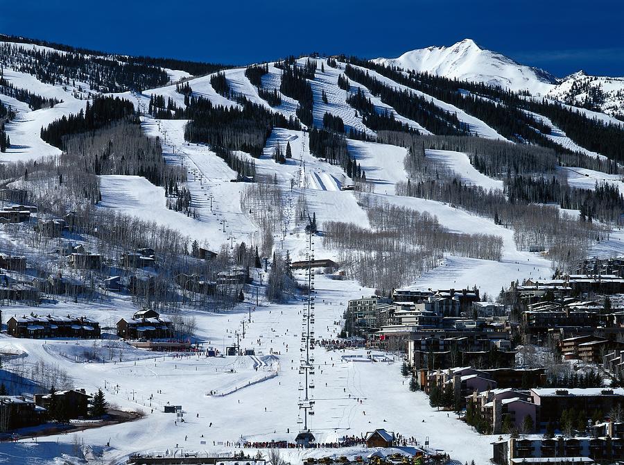 Ski Resort, Aspen, Colorado #1 Digital Art by Hp Huber