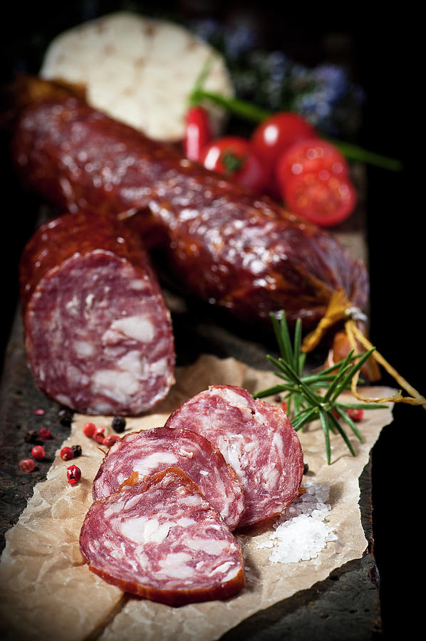 Skindaline  Lithuanian Sausage Made From Pork And Beef #1 Photograph by Tomasz Jakusz